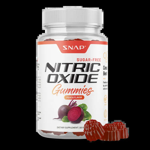 Nitric Oxide Gummies Peach Flavor - for Blood Pressure Support - All Natural Supplement