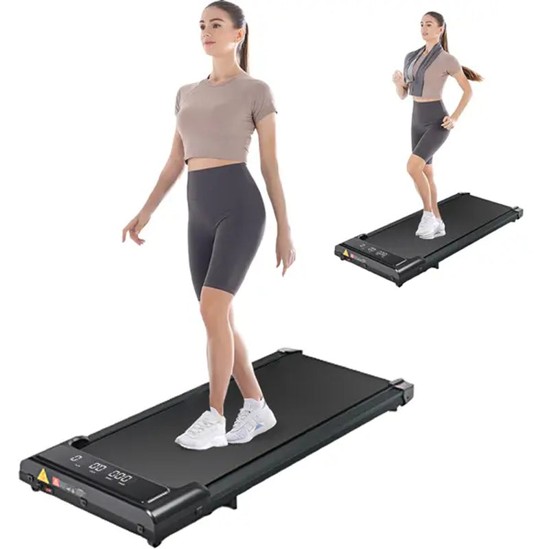 [Fahuac] 2 in 1 Folding Treadmill, 265LBS under Desk Treadmill for Home/Office, 2.5HP Treadmills with Remote Control, LED Display