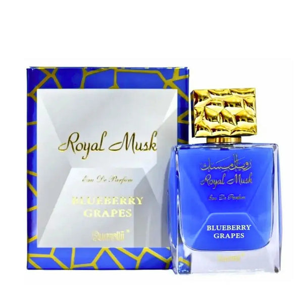 Royal Musk Blueberry Grapes EDP 100ML (3.4 OZ) by SURRATI, Exotic Fragrances for Men & Women. Perfume Floral